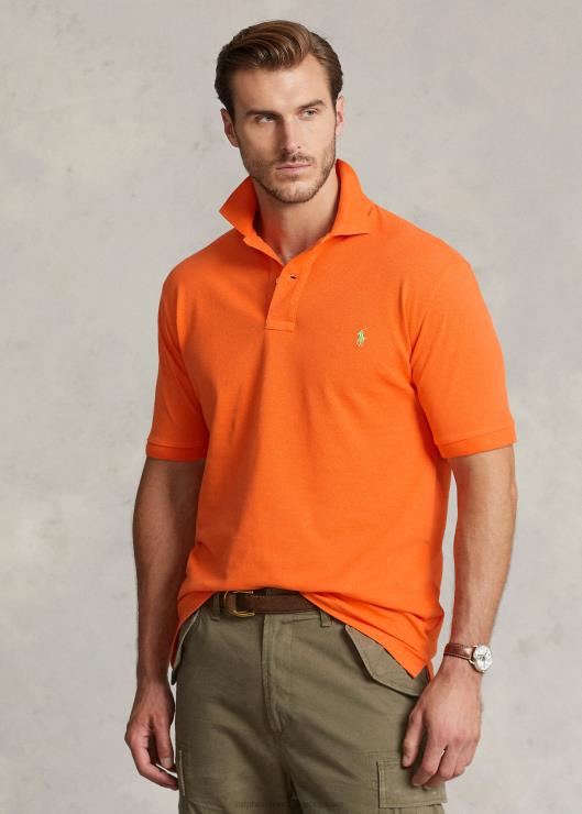 el icónico polo de malla hombres recurso naranja Ralph Lauren 2XR2V1823