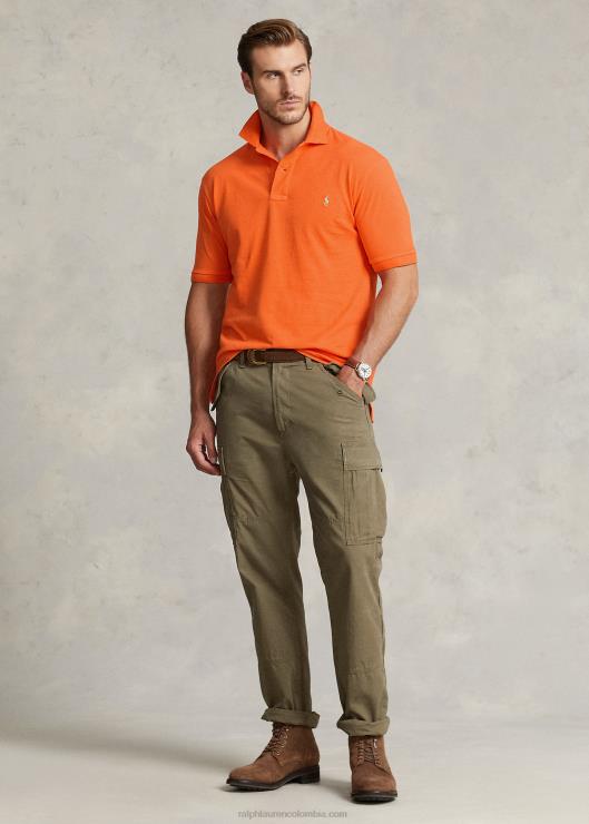 el icónico polo de malla hombres recurso naranja Ralph Lauren 2XR2V1823