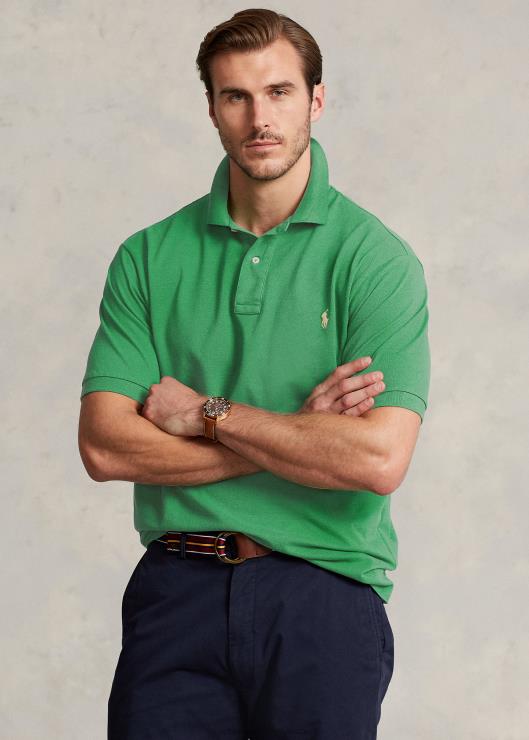 el icónico polo de malla hombres verde optico Ralph Lauren 2XR2V1833