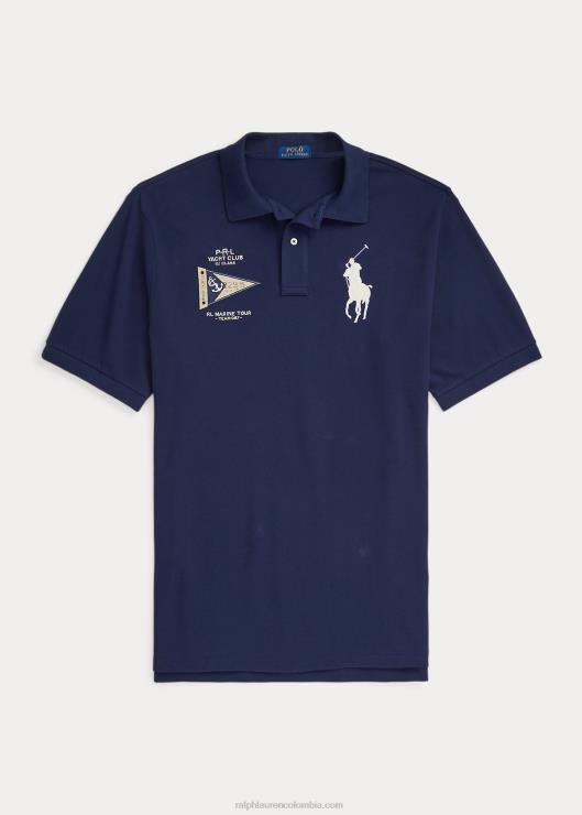 playera polo de malla pony grande hombres Marina de Newport Ralph Lauren 2XR2V8680