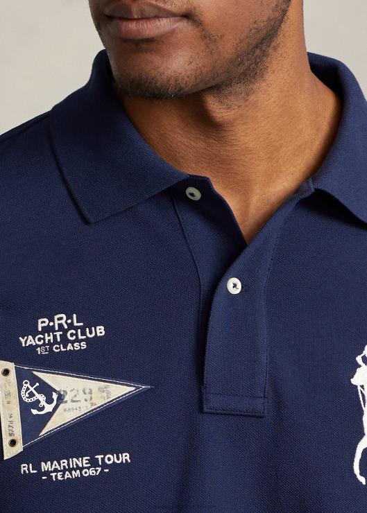 playera polo de malla pony grande hombres Marina de Newport Ralph Lauren 2XR2V8680