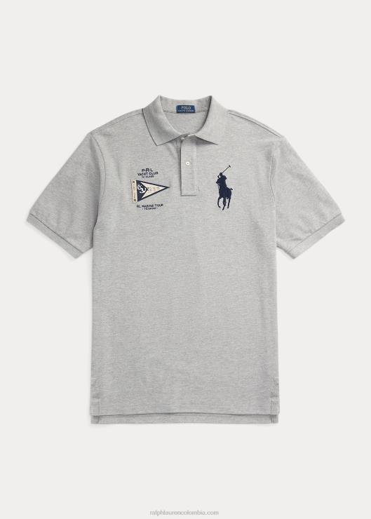 playera polo de malla pony grande hombres y sobre brezo Ralph Lauren 2XR2V8681