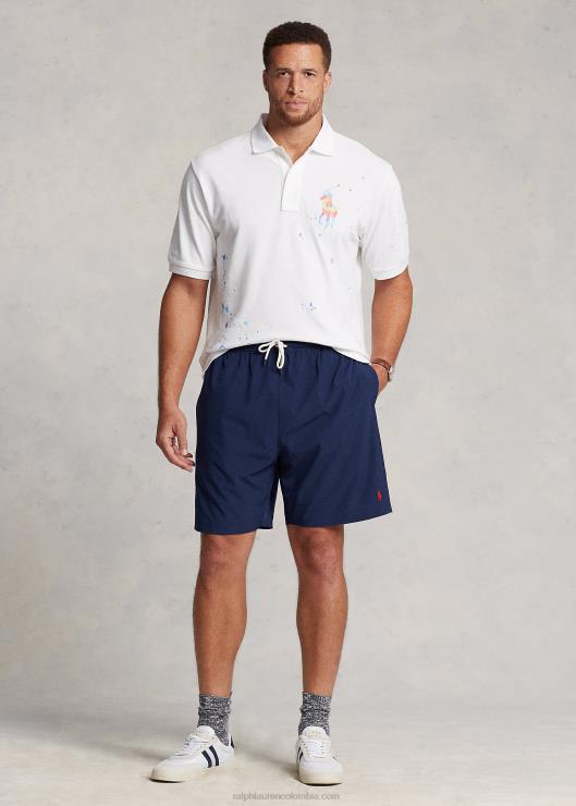 playera tipo polo con estampado tie-dye de big pony hombres blanco Ralph Lauren 2XR2V1377