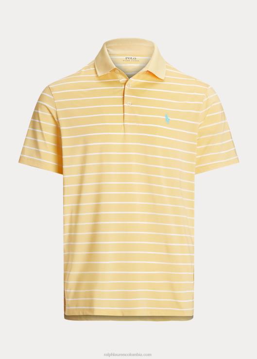 playera tipo polo de ajuste clásico hombres amarillo maíz/blanco Ralph Lauren 2XR2V684