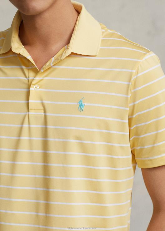 playera tipo polo de ajuste clásico hombres amarillo maíz/blanco Ralph Lauren 2XR2V684