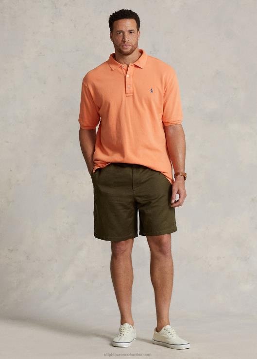 playera tipo polo de rizo spa hombres naranja óptica Ralph Lauren 2XR2V1472