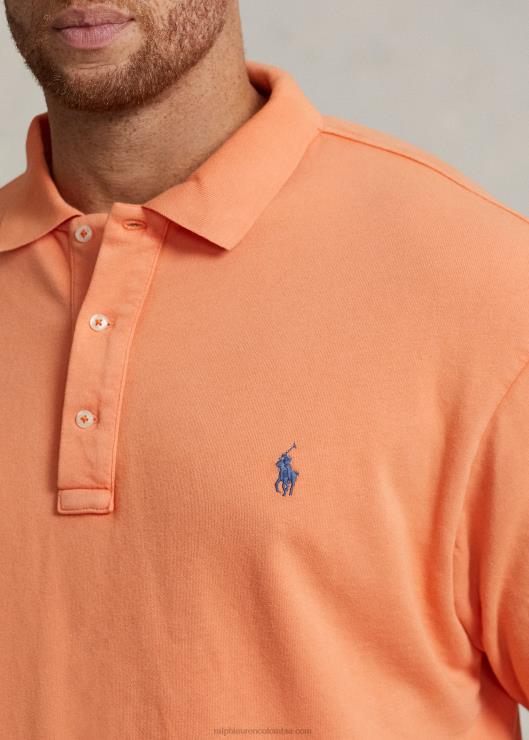 playera tipo polo de rizo spa hombres naranja óptica Ralph Lauren 2XR2V1472