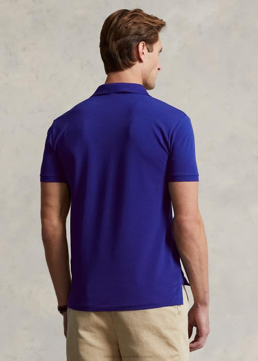 playera tipo polo slim fit de malla elástica hombres herencia real Ralph Lauren 2XR2V950