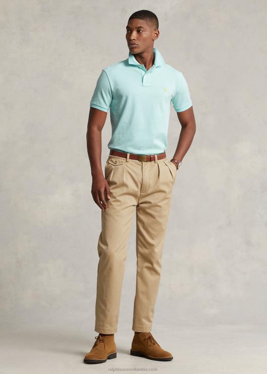 playera tipo polo slim fit de malla hombres agua de la isla Ralph Lauren 2XR2V18