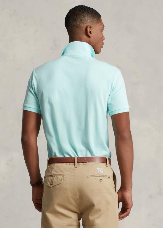 playera tipo polo slim fit de malla hombres agua de la isla Ralph Lauren 2XR2V18