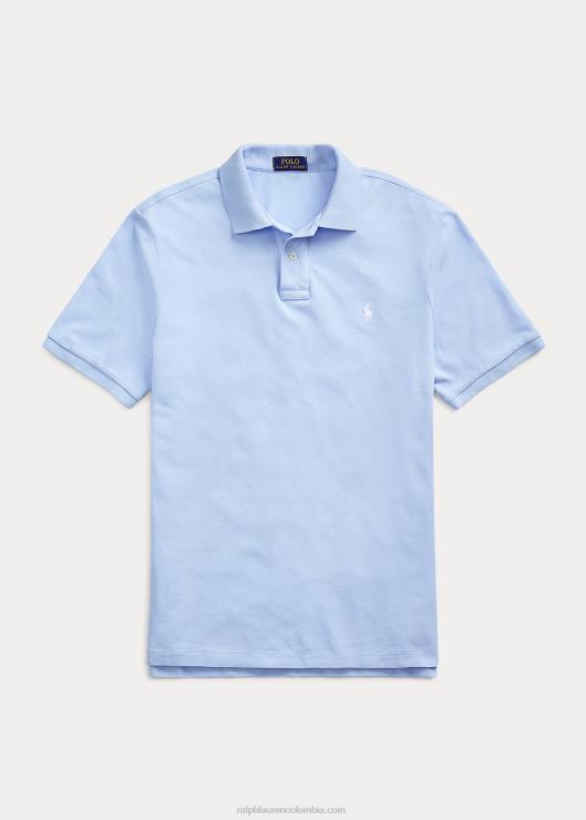 playera tipo polo slim fit de malla hombres oficina azul Ralph Lauren 2XR2V13