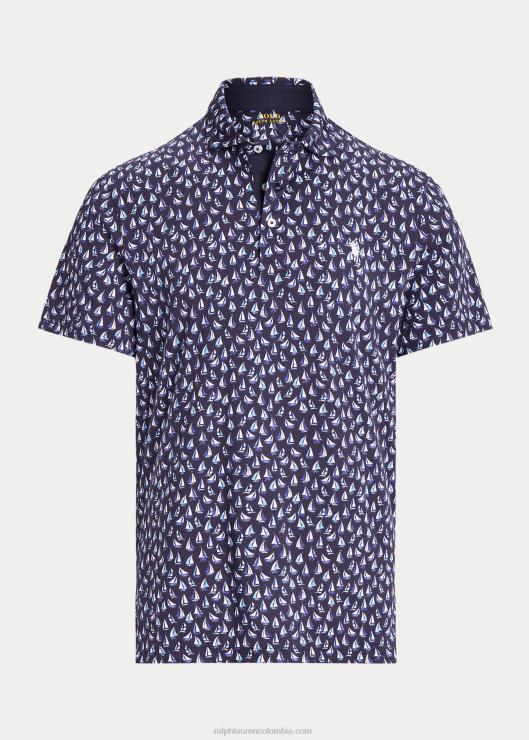 playera tipo polo slim fit personalizada hombres azul marino refinado Ralph Lauren 2XR2V1190