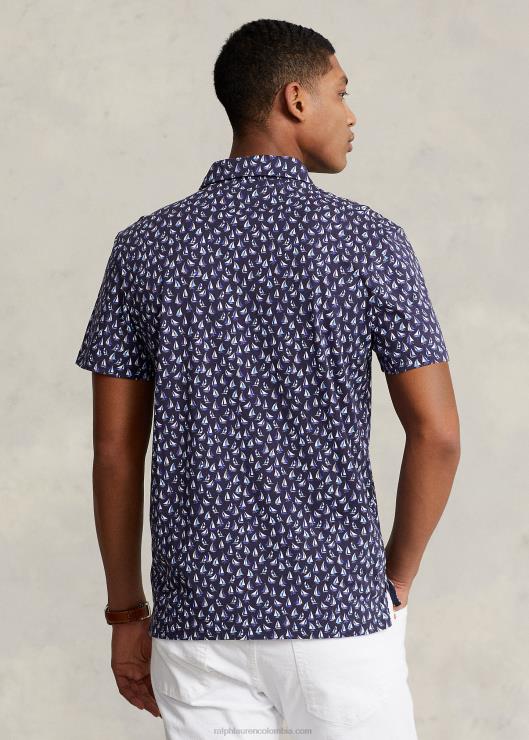 playera tipo polo slim fit personalizada hombres azul marino refinado Ralph Lauren 2XR2V1190