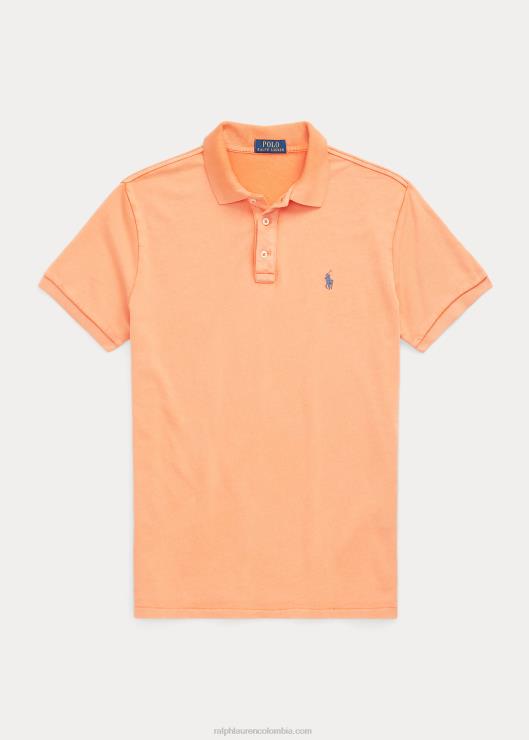 playera tipo polo slim fit spa terry personalizada hombres naranja óptica Ralph Lauren 2XR2V1139