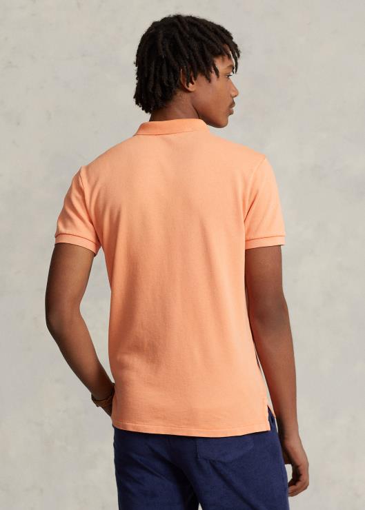 playera tipo polo slim fit spa terry personalizada hombres naranja óptica Ralph Lauren 2XR2V1139