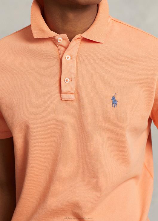 playera tipo polo slim fit spa terry personalizada hombres naranja óptica Ralph Lauren 2XR2V1139