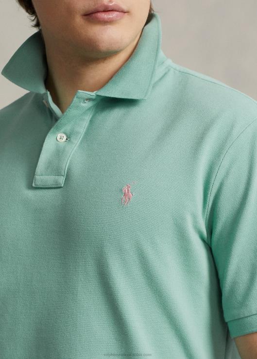 polo cómodo de malla slim fit hombres essex verde Ralph Lauren 2XR2V19