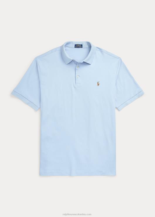polo de algodón suave hombres finca azul Ralph Lauren 2XR2V1538