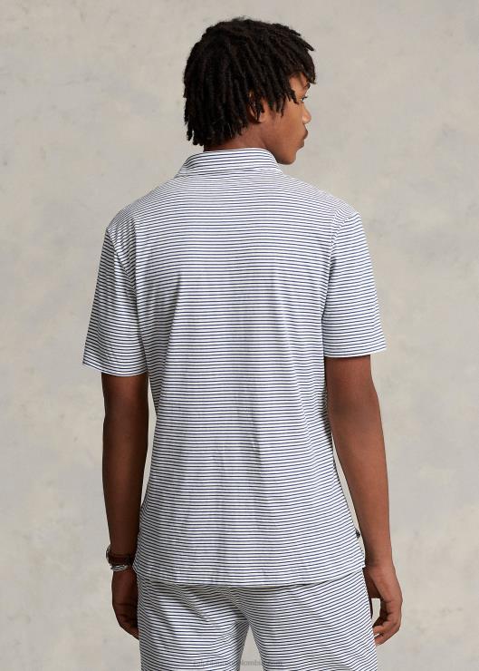 polo de corte clásico a rayas hombres nevis/clancy azul Ralph Lauren 2XR2V905