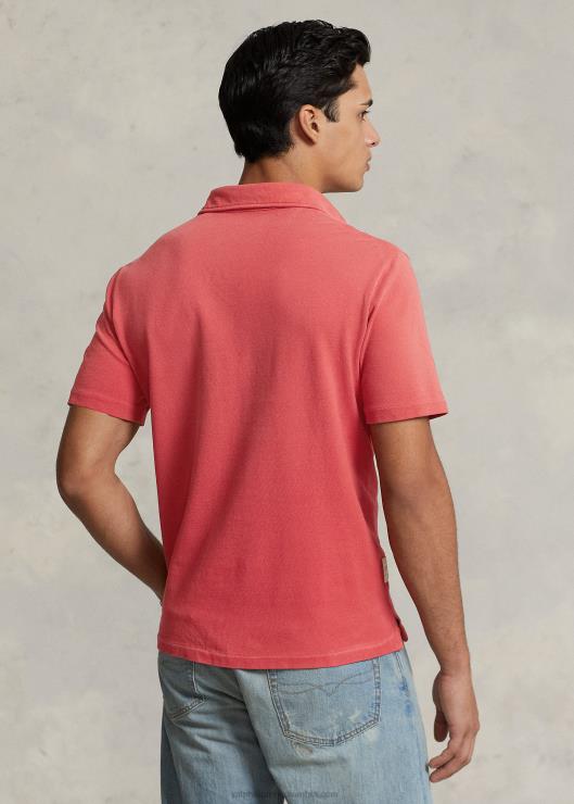 polo de corte clásico con bolsillo de malla hombres puesto rojo Ralph Lauren 2XR2V8486