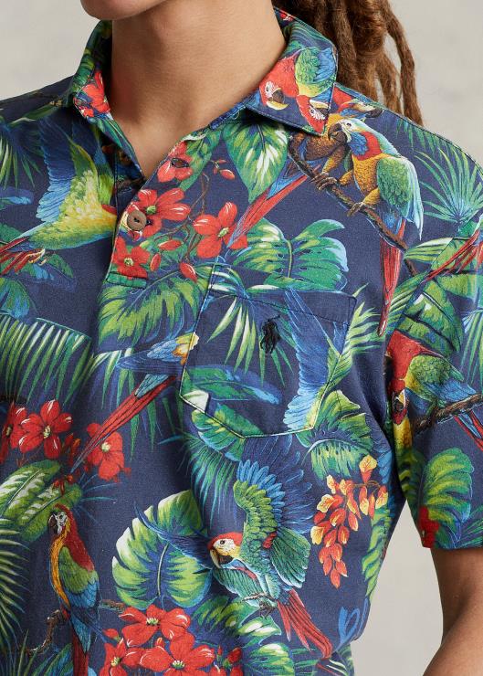 polo de corte clásico de punto tropical hombres loro multi Ralph Lauren 2XR2V1027