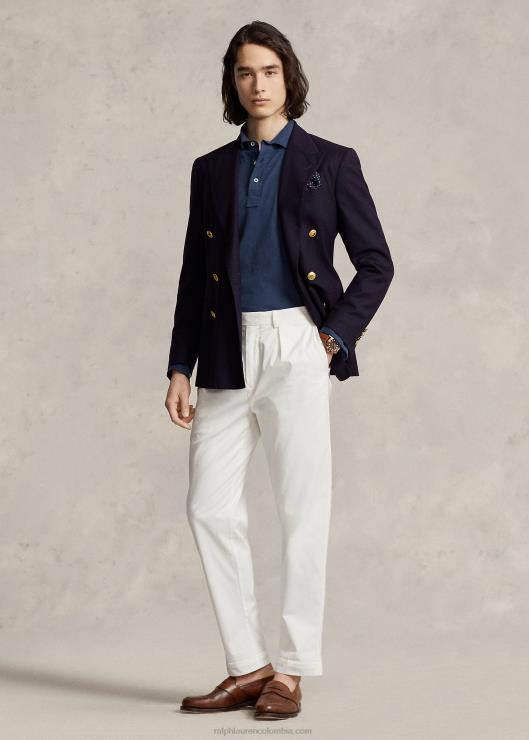 polo de jersey slim fit personalizado hombres azul marino de verano Ralph Lauren 2XR2V1123