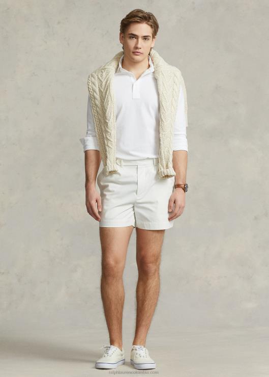 polo de jersey slim fit personalizado hombres blanco Ralph Lauren 2XR2V1124