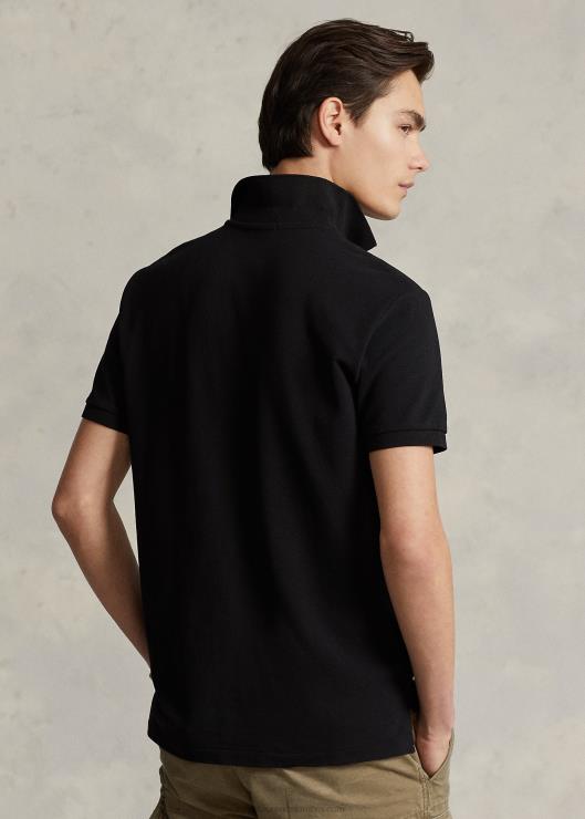 polo de malla big pony-todos los calces hombres negro Ralph Lauren 2XR2V565