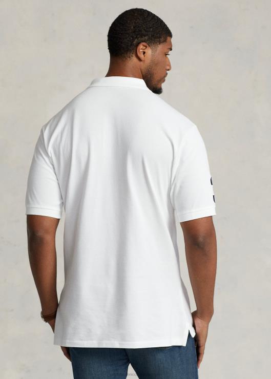 polo de malla con escudo hombres blanco Ralph Lauren 2XR2V1602