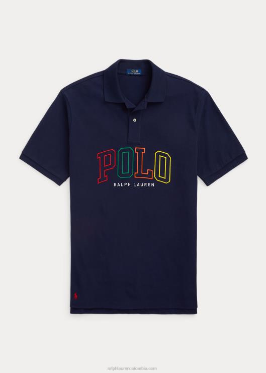polo de malla con logo hombres marina de crucero Ralph Lauren 2XR2V1636