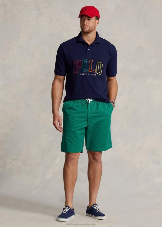 polo de malla con logo hombres marina de crucero Ralph Lauren 2XR2V1636