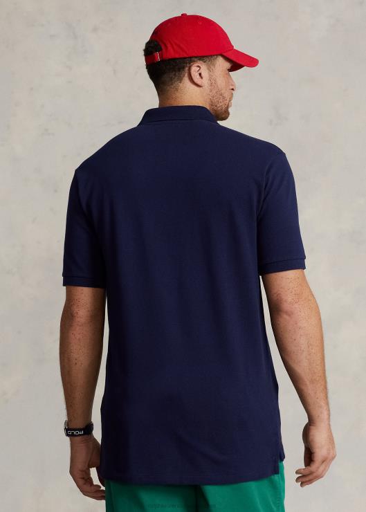 polo de malla con logo hombres marina de crucero Ralph Lauren 2XR2V1636