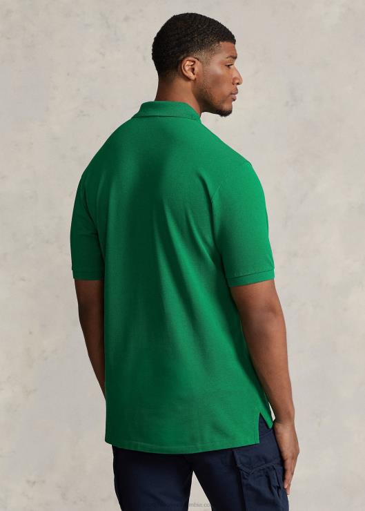 polo de malla con logo hombres verde primario Ralph Lauren 2XR2V1637