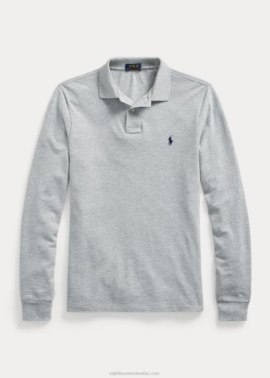 polo de malla de manga larga para todos los calces hombres y sobre brezo Ralph Lauren 2XR2V152