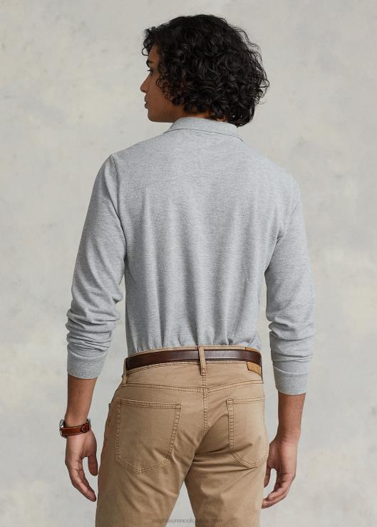 polo de malla de manga larga para todos los calces hombres y sobre brezo Ralph Lauren 2XR2V152