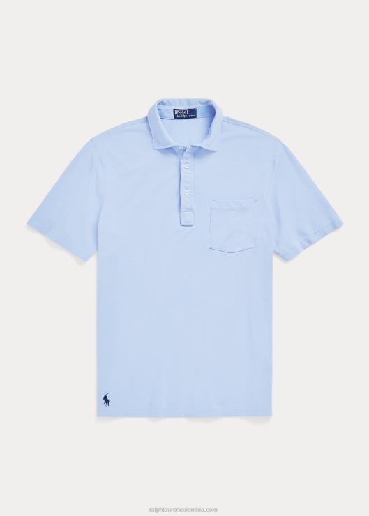 polo de malla de peso pluma de corte clásico hombres austin azul Ralph Lauren 2XR2V809