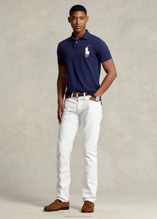 polo de malla de pony grande de corte slim personalizado hombres Marina de Newport Ralph Lauren 2XR2V850