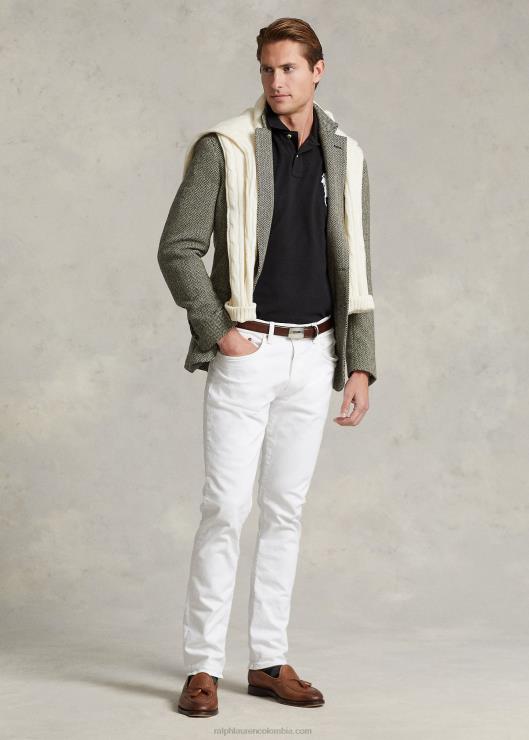 polo de malla de pony grande de corte slim personalizado hombres negro Ralph Lauren 2XR2V849