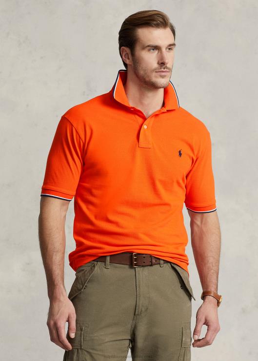 polo de malla hombres vela naranja Ralph Lauren 2XR2V1354