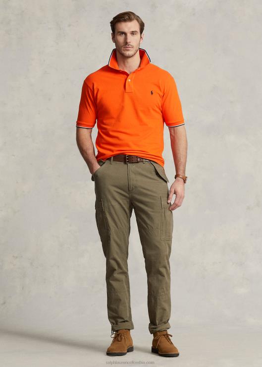 polo de malla hombres vela naranja Ralph Lauren 2XR2V1354