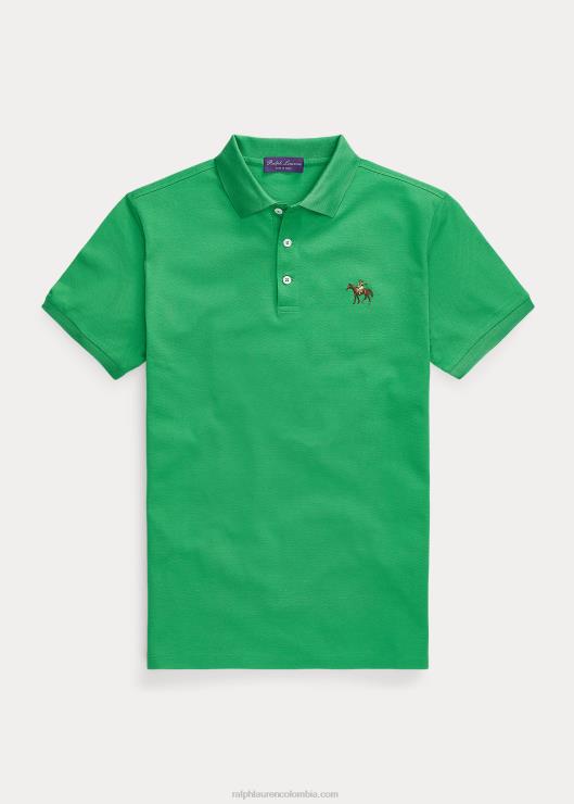 polo de piqué slim fit personalizado hombres verde náutico Ralph Lauren 2XR2V56