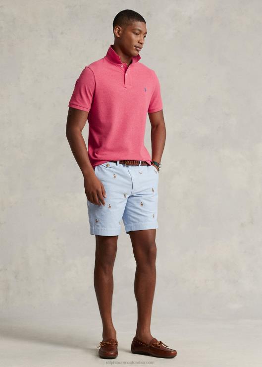 polo slim fit de malla casual/de trabajo hombres brezo rosa de las tierras altas Ralph Lauren 2XR2V46