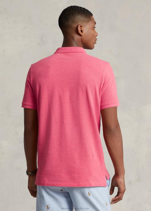 polo slim fit de malla casual/de trabajo hombres brezo rosa de las tierras altas Ralph Lauren 2XR2V46