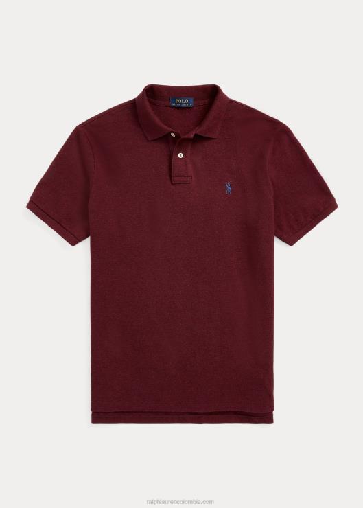 polo slim fit de malla hombres brezo de vino de primavera Ralph Lauren 2XR2V8556