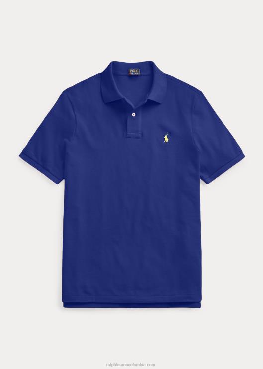 polo slim fit de malla hombres otoño real/amarillo Ralph Lauren 2XR2V6