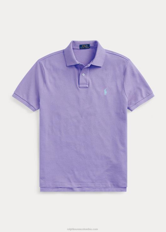 polo slim fit nuevo de malla hombres cactus morado Ralph Lauren 2XR2V34