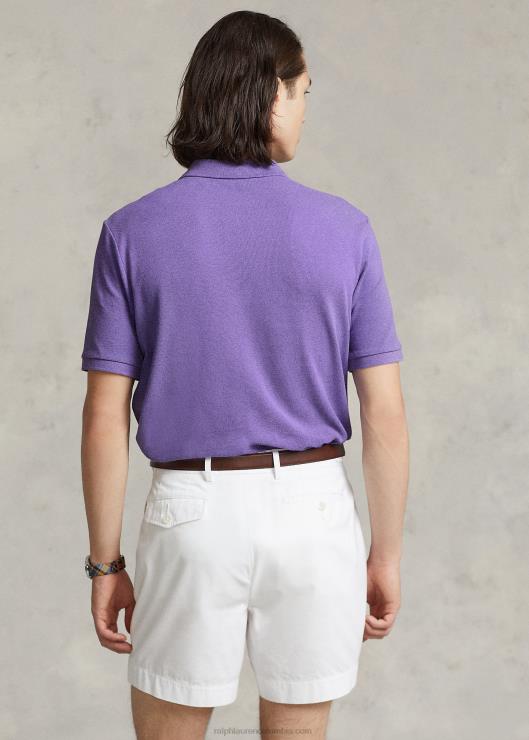 polo slim fit nuevo de malla hombres cactus morado Ralph Lauren 2XR2V34