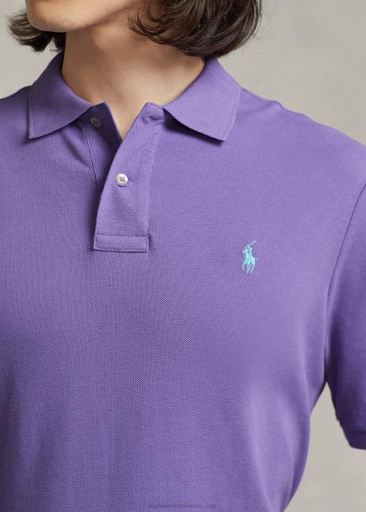 polo slim fit nuevo de malla hombres cactus morado Ralph Lauren 2XR2V34