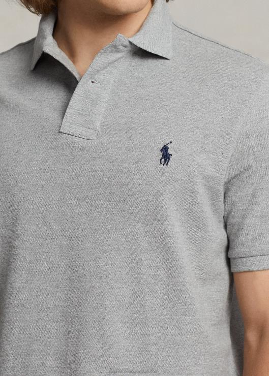 polo slim fit nuevo de malla hombres y sobre brezo/azul marino Ralph Lauren 2XR2V32
