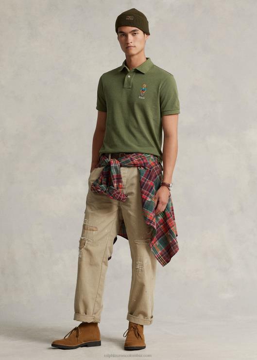 polo slim fit personalizado con osito hombresRalph Lauren 2XR2V8660
